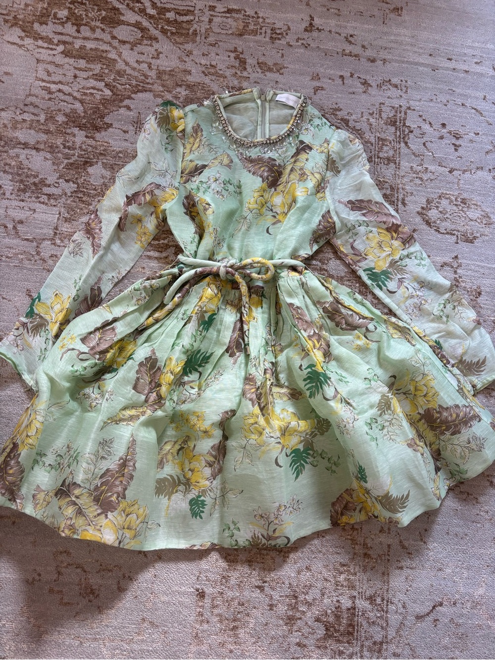 Zimmermann Matchmaker Tulip Belted Party Dress